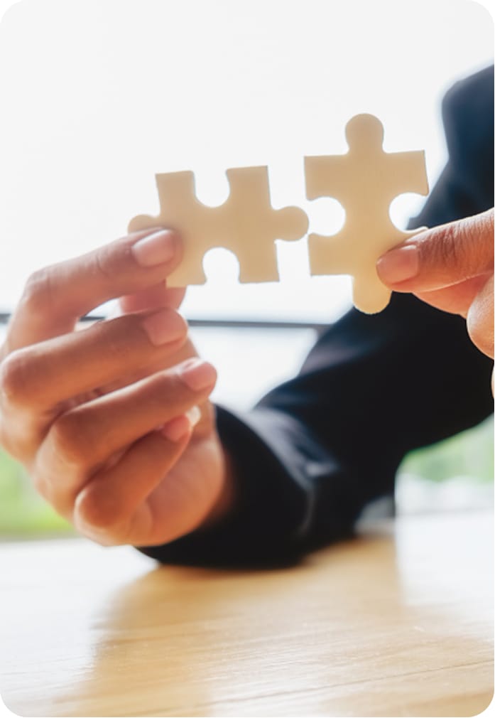 Puzzle pieces collaboration